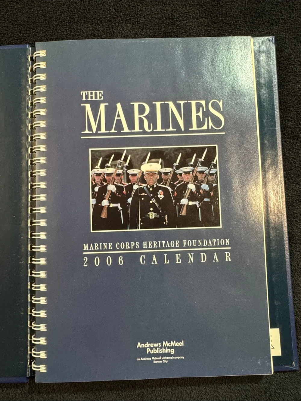 United States Marines 2006 Blue Calendar Book